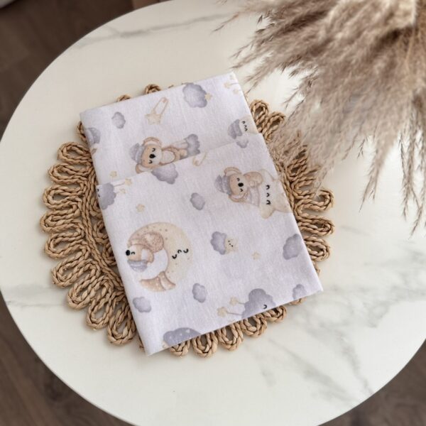 flaneliniai vystyklai kūdikiams – koalnos 60x80cm