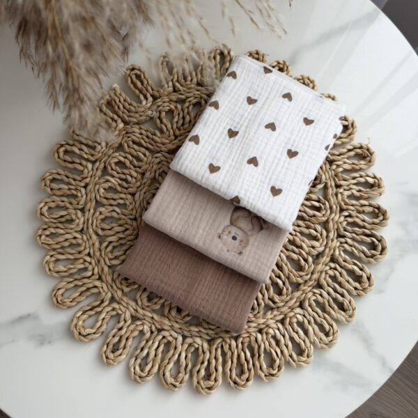 Muslino merliukai kūdikiams – Rinkinys Nr. 1