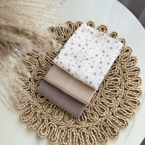 Muslino merliukai kūdikiams – Rinkinys Nr. 10