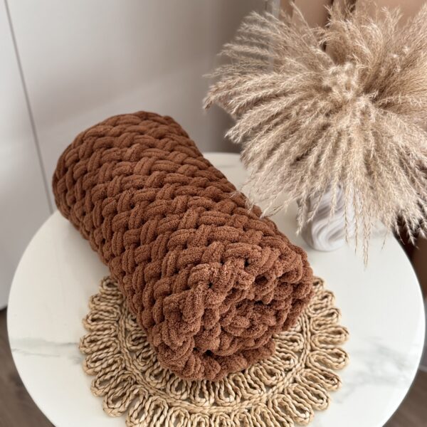 puffy pledas Šokoladas