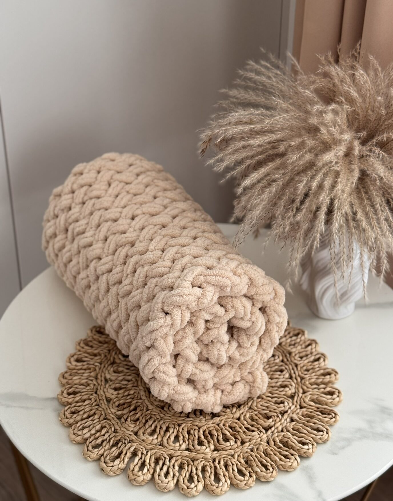 Puffy pledas - Smėlio spalvos