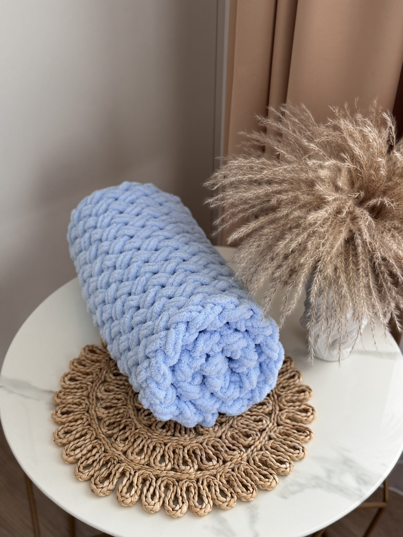 puffy pledas Žydras puffy pledas Žydras