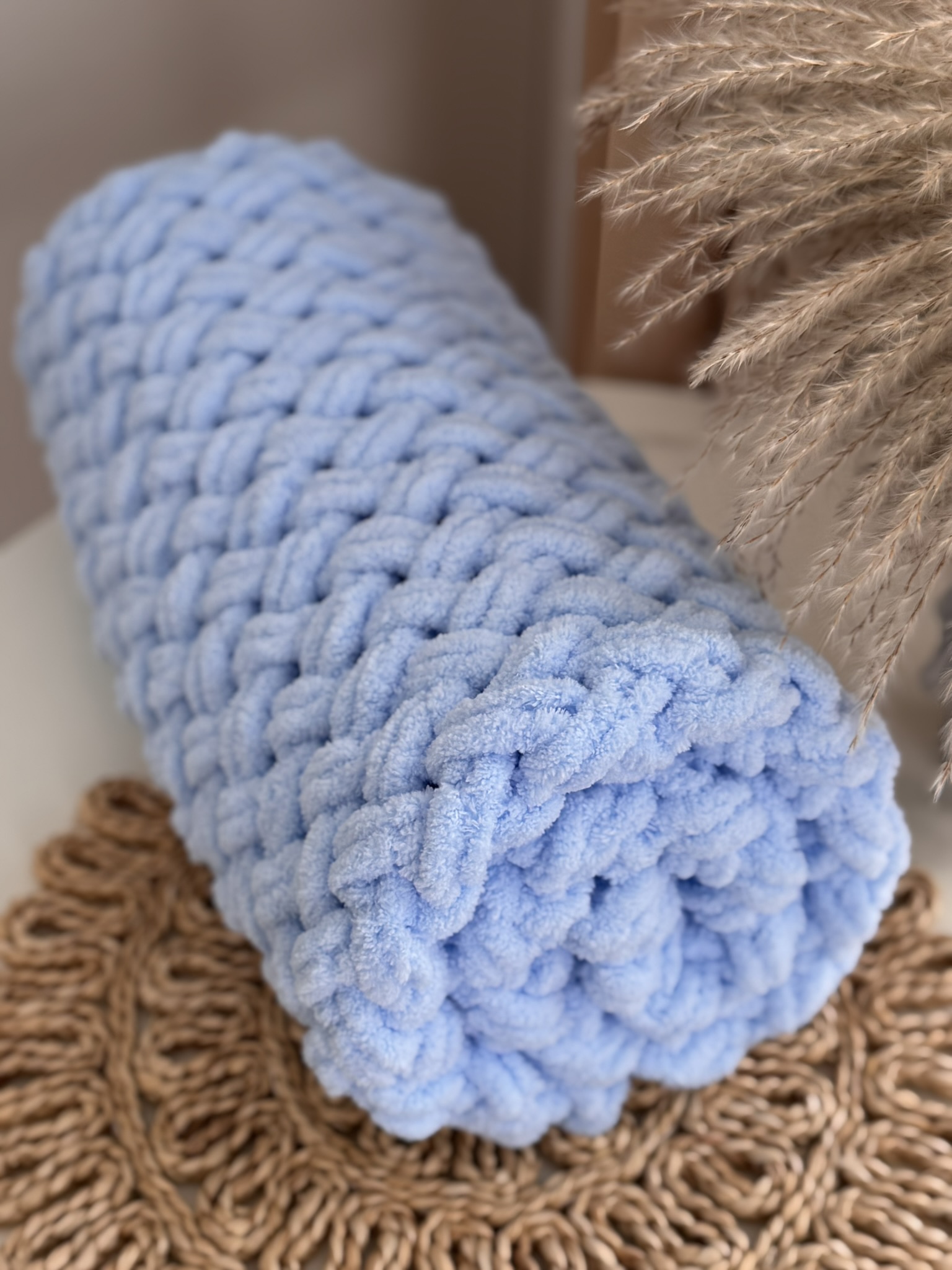 puffy pledas Žydras puffy pledas Žydras