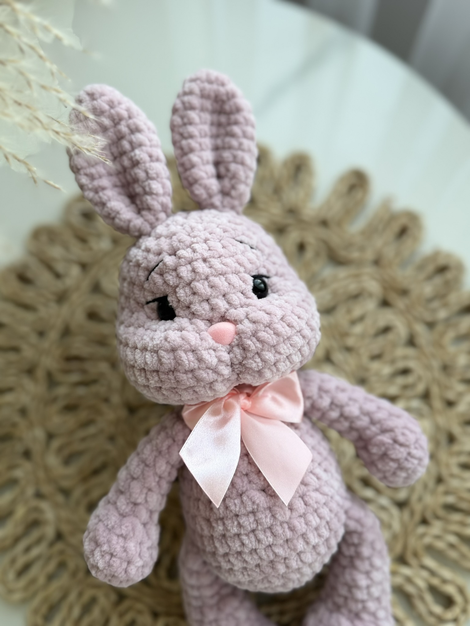 Mini zuikutis su rožiniu kaspinu - Image 2
