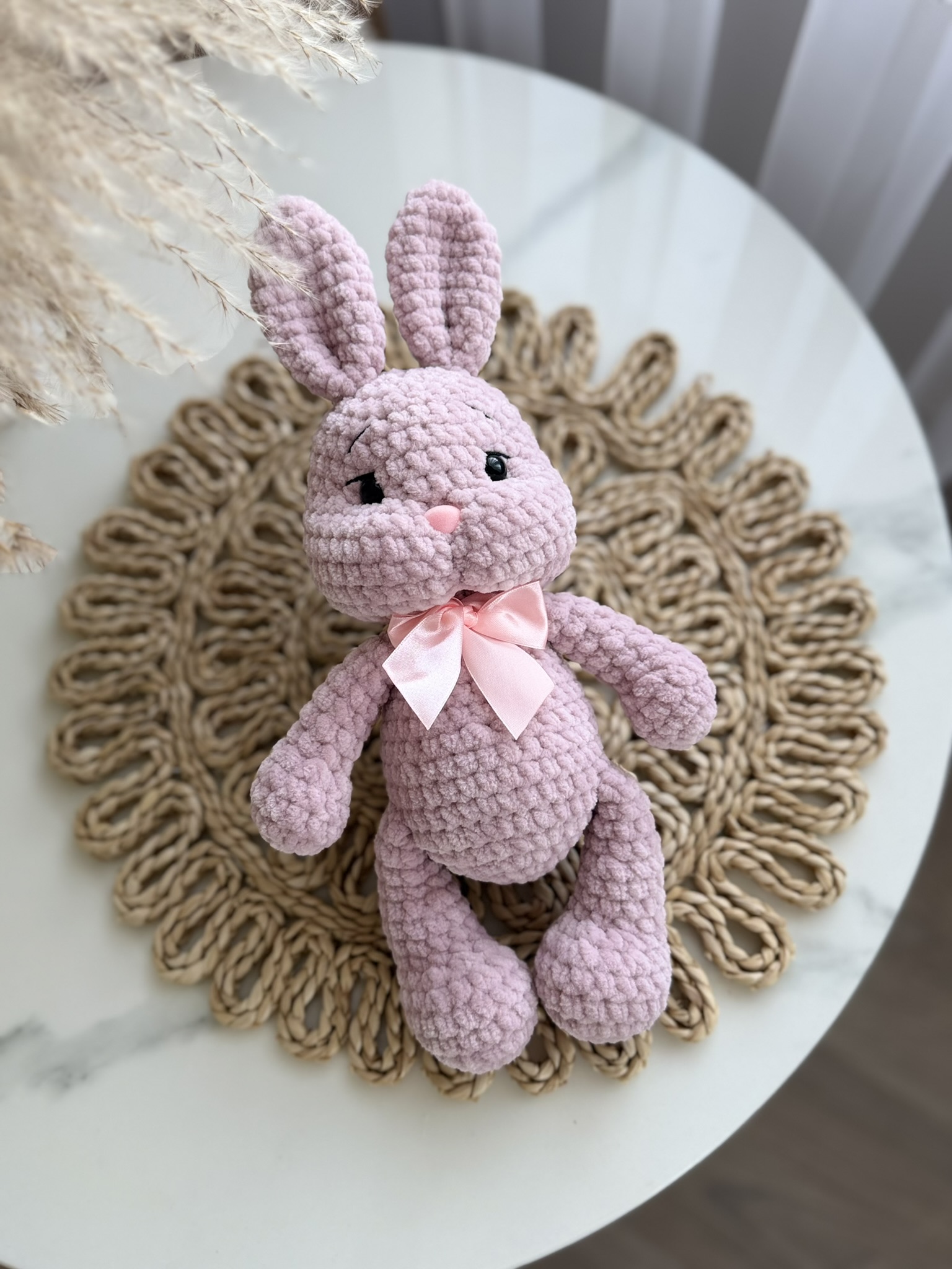 Mini zuikutis su rožiniu kaspinu - Image 3