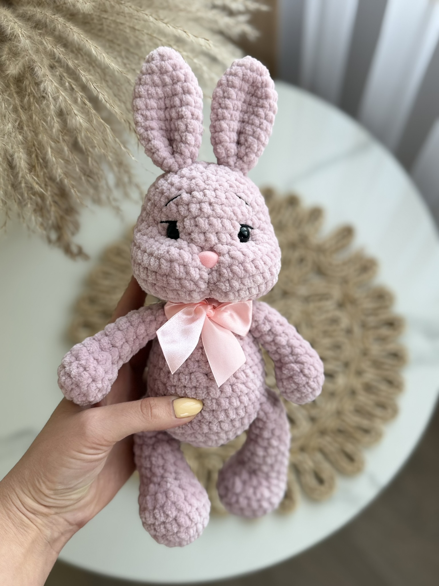 Mini zuikutis su rožiniu kaspinu - Image 4