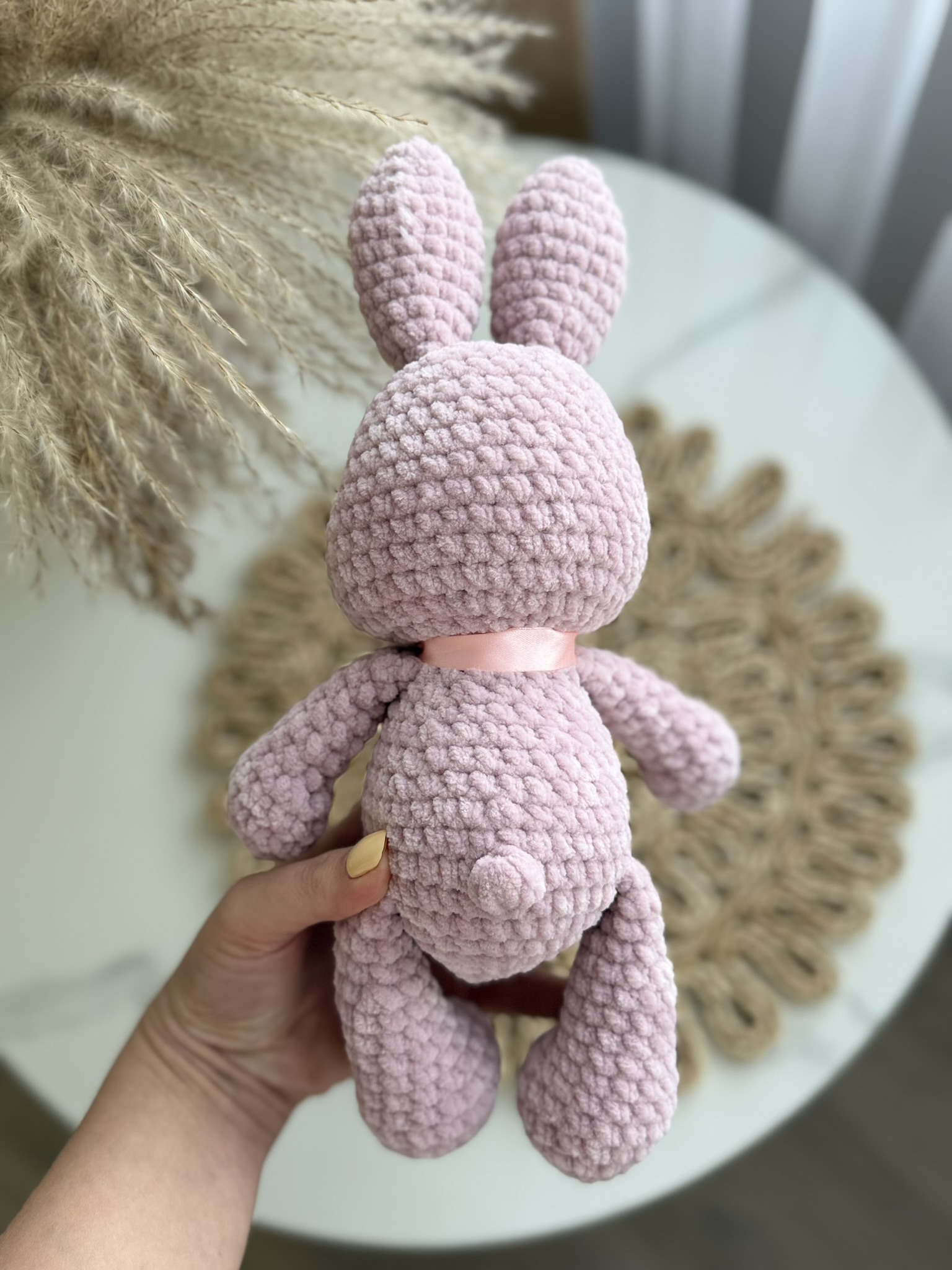 Mini zuikutis su rožiniu kaspinu - Image 5